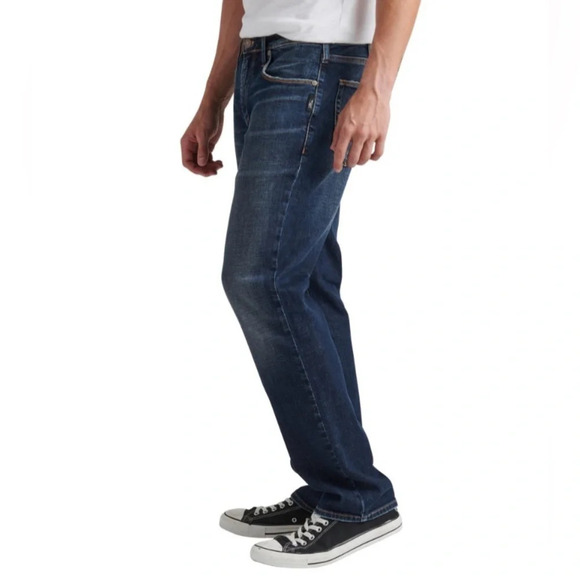 COPY - Silver Men's Machray Classic Straight Fit Dark Indigo Jeans Size 40 - Picture 3 of 5